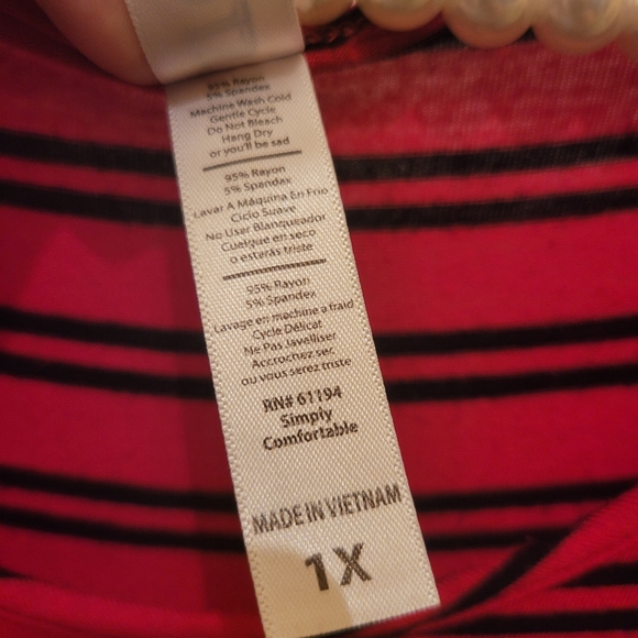 Loose fit plus size long sleeve top - Picture 5 of 6